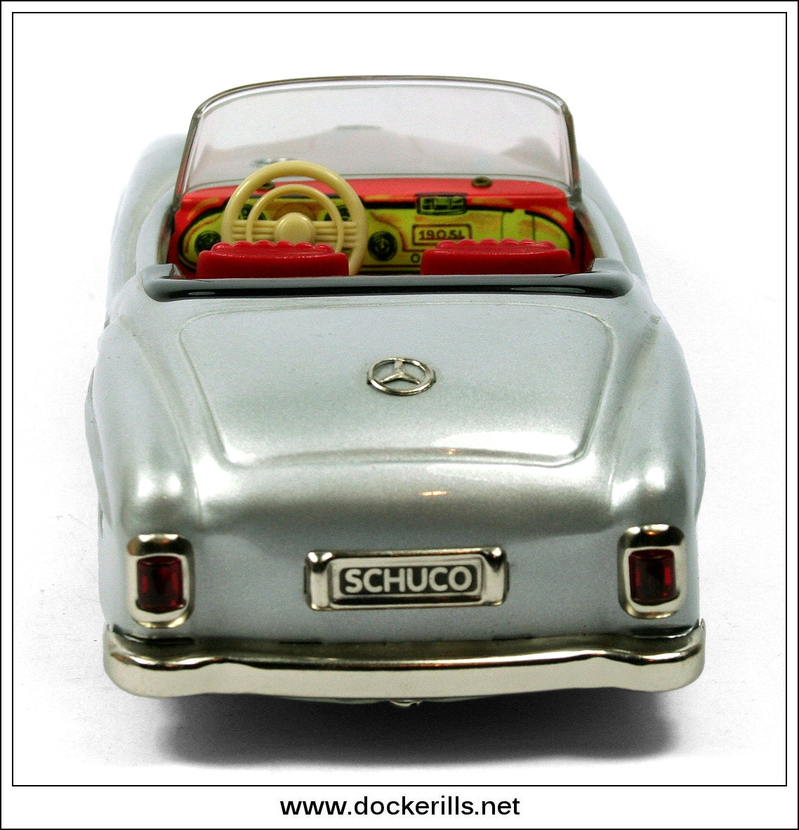 Mercedes 190SL, Schuco 2095. Tin Plate Clockwork Steerable Toy Car