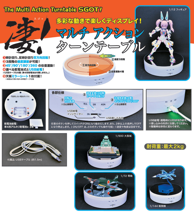 凄！マルチアクションターンテーブル – 名城・伝統美 プラモデル