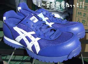 スニーカータイプのアシックス 安全靴FIS32Lの4101：新ブルー