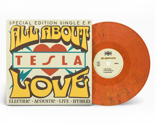 TESLA - ALL ABOUT LOVE - ORANGE Vinyl LP – Experience Vinyl