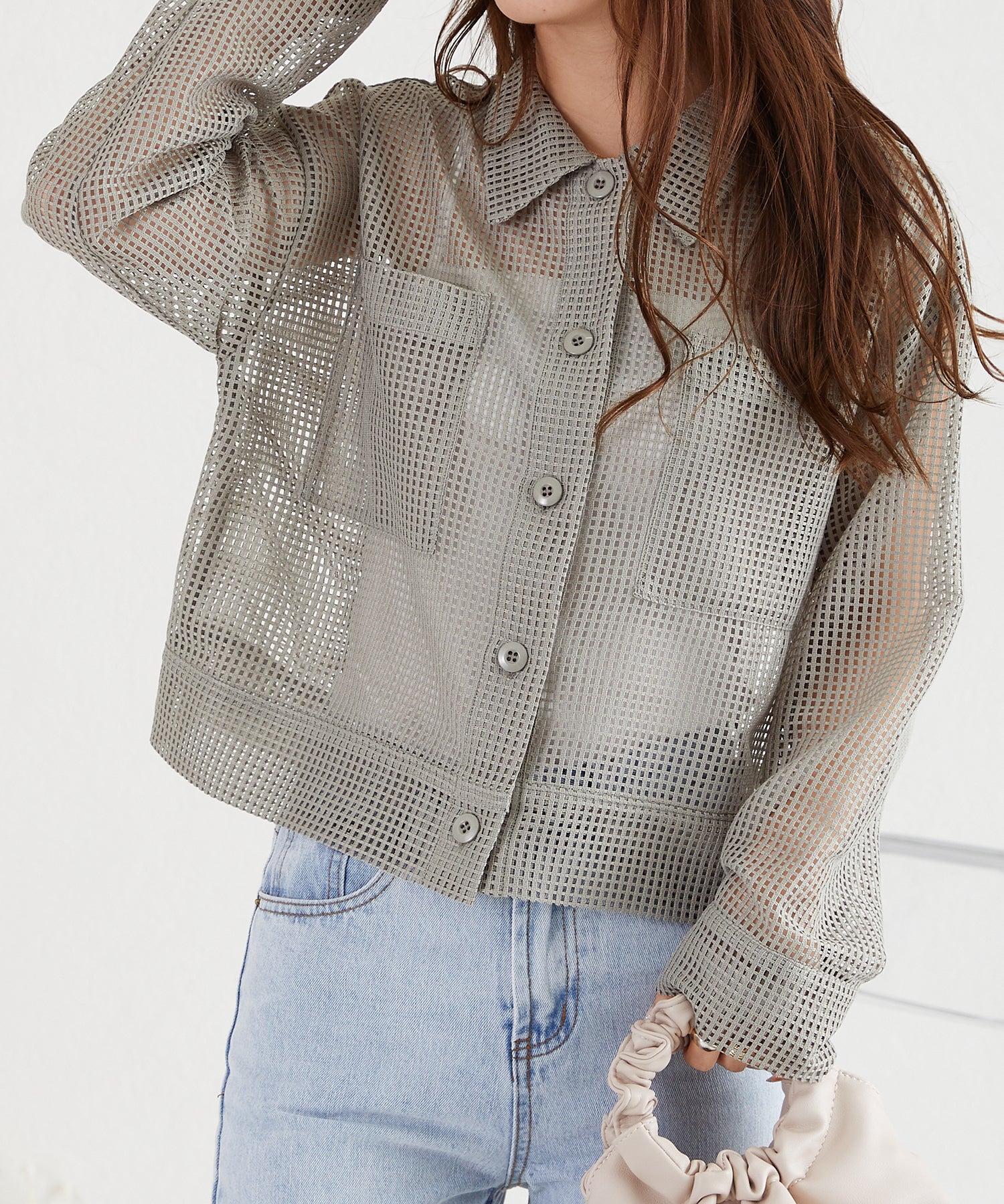 メッシュクロップドシャツ/AC3313 – ORIENTALTRAFFIC