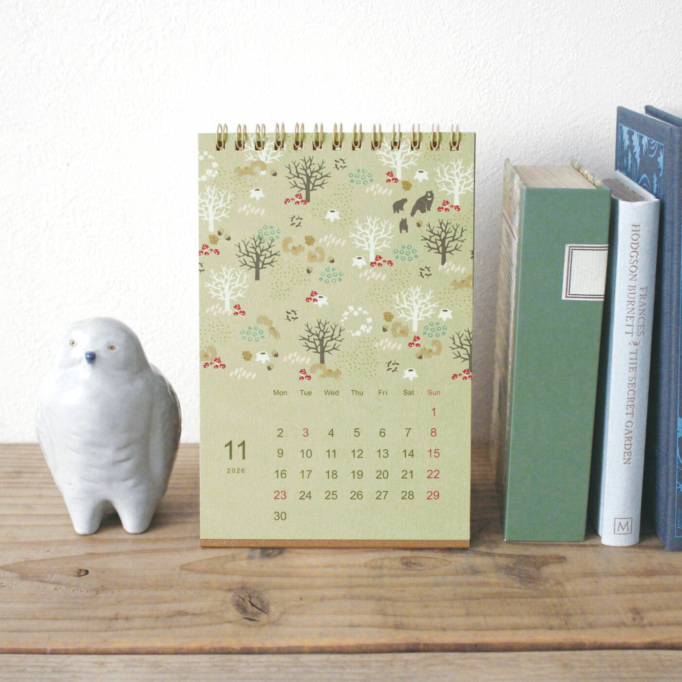 MATOKA マトカ 2026年 卓上カレンダー リングタイプ（月曜始まり