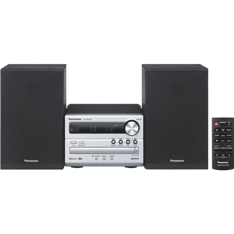 Panasonic 20-Watt Shelf Audio System with Built-in Bluetooth SCPM250