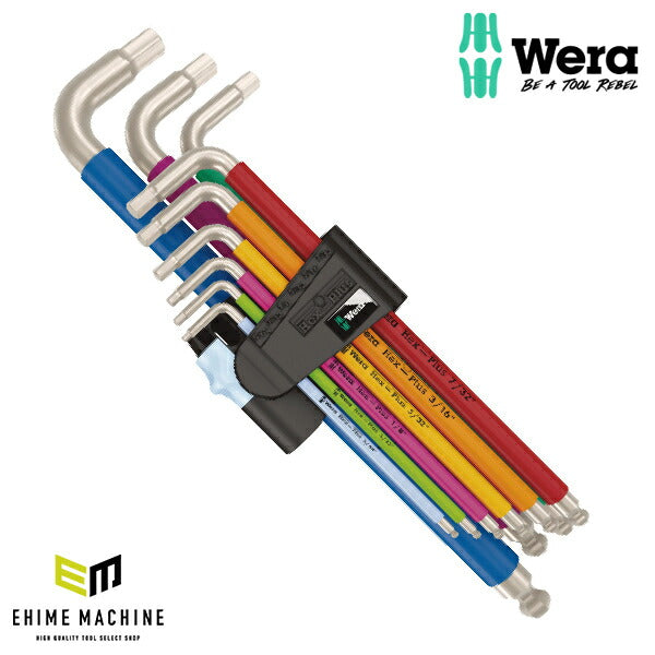 日本正規品 Wera 022860 3950/9 Hex-Plus ステンレス製 ボールポイント