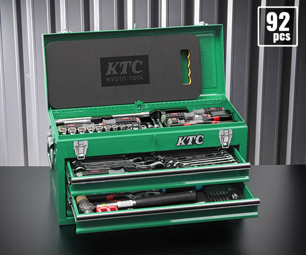 KTC 9.5sq. 92点工具セット マラカイトグリーン SK39224XMLGREM