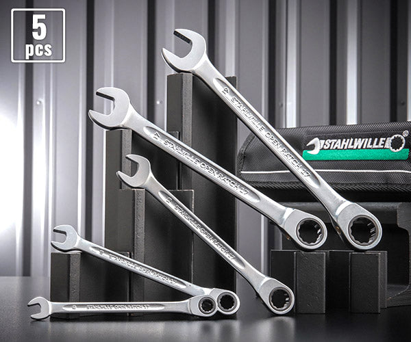 日本正規品 スタビレー ラチェットコンビネーションレンチセット (17F