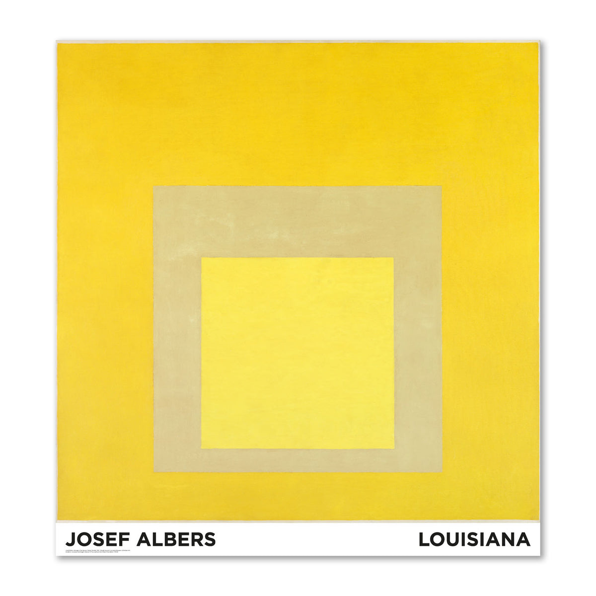 JOSEF ALBERS / HOMAGE TO THE SQUARE: YELLOW CLIMATE(1961) – Poster