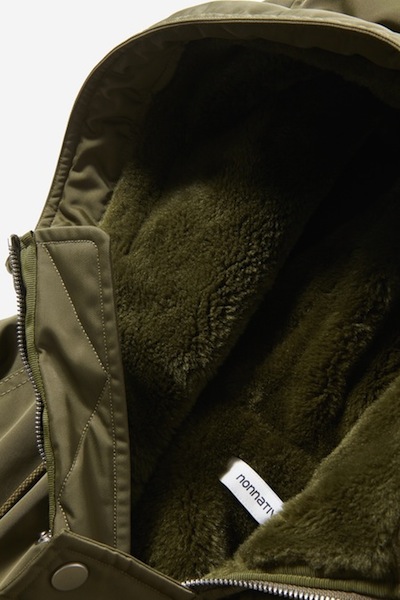 nonnative(ノンネイティブ) TROOPER HOODED BOA COAT POLY TWILL