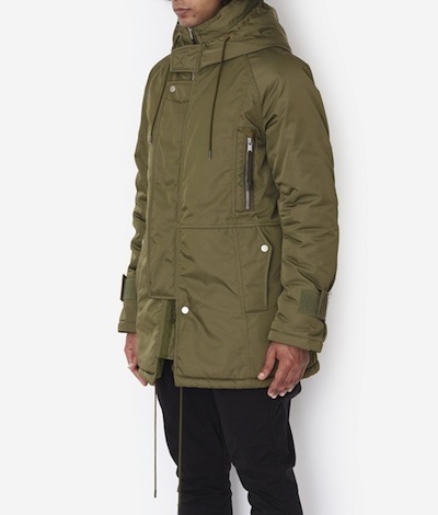 nonnative(ノンネイティブ) TROOPER HOODED BOA COAT POLY TWILL