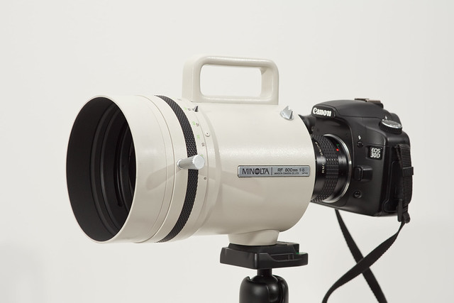 Minolta RF 800mm 1:8 converted to EOS