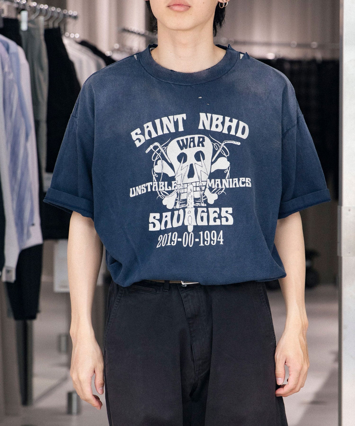 STHD . SS TEE SAINT NBHD - SAINT MXXXXXX (セントマイケル) - tops
