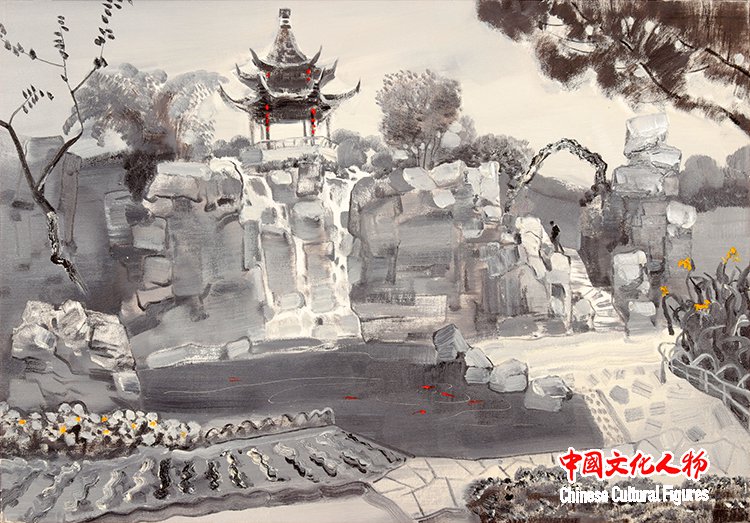 秘境への旅---徐里油絵芸術作品展が東京で開催される_中国文化人物网