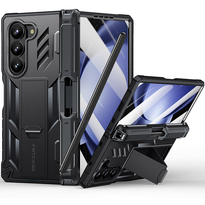 Samsung Galaxy Z FOLD 6 5G ケース: ヒンジ保護、Sペンホルダー