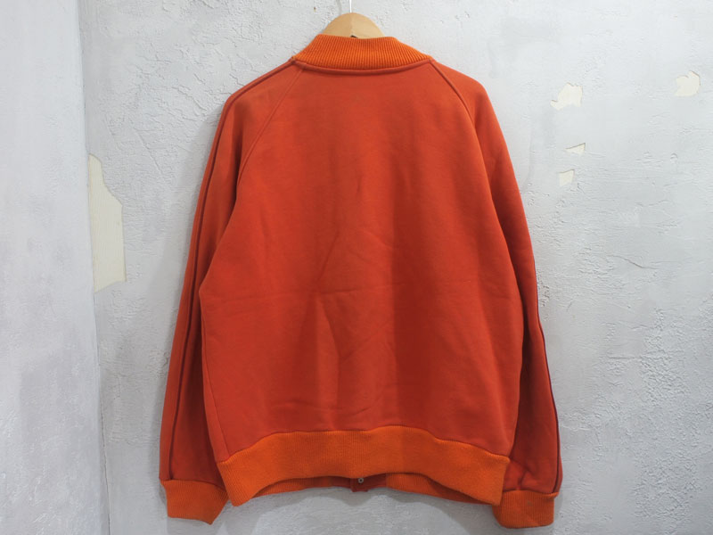 GOODENOUGH フェルトロゴ スウェットスタジャン オレンジ グッドイナフ