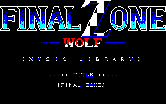 ファイナル・ゾーン for NEC PC-8801mkⅡSR以降