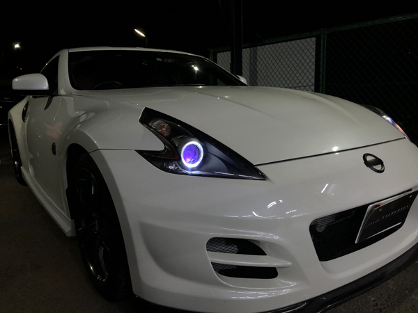オーダー加工 Z34 フェアレディZ インナー艶消しブラック塗装＆RGB