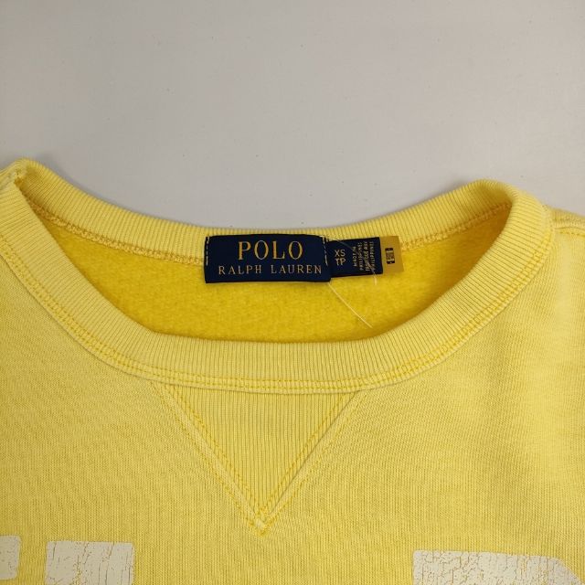 POLO RALPH LAUREN カレッジロゴ 裏起毛 XS トレーナー スウェット