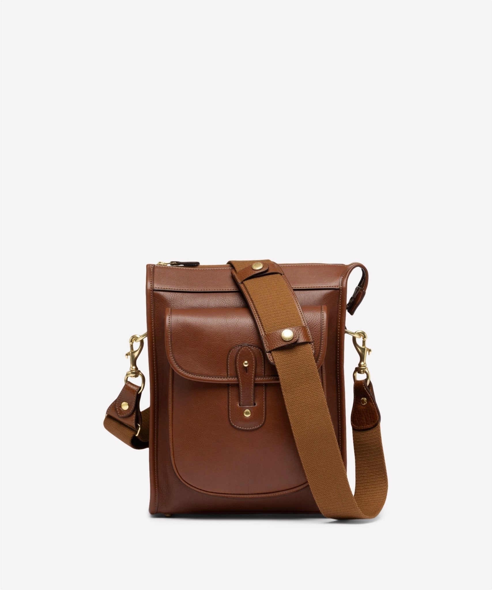 Gearpack No. 4 | Vintage Chestnut Leather Crossbody Bag | Ghurka