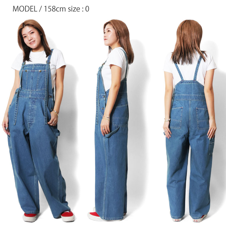 HOUSTON woman / ヒューストン ウーマン 1022W 8oz DENIM OVERALLS