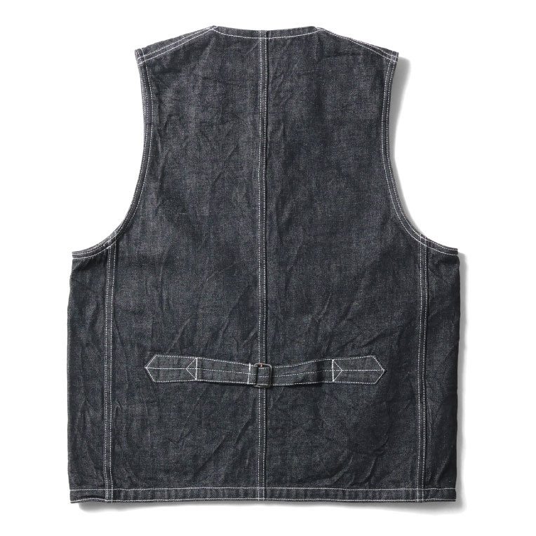 HOUSTON / ヒューストン 51371 SELVEDGE DENIM WORK VEST / セルビッヂ