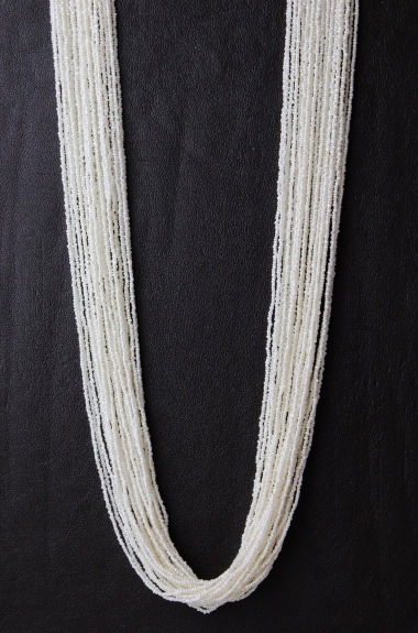 アコヤ真珠砂ケシネックレス【30連・長さ54㎝】＜301101UW-3