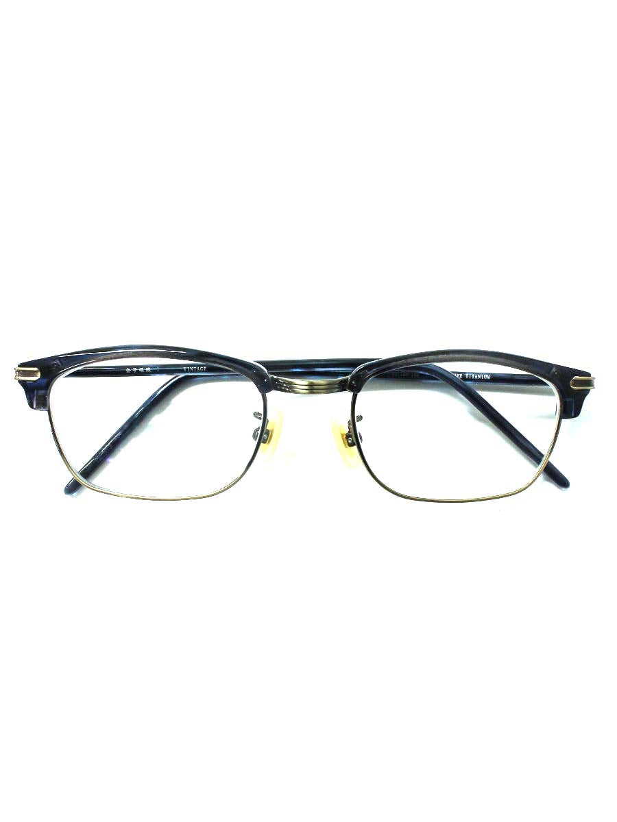 金子眼鏡 VINTAGE KV-79 メガネ ブラック PURE T| 中古ブランドメガネ