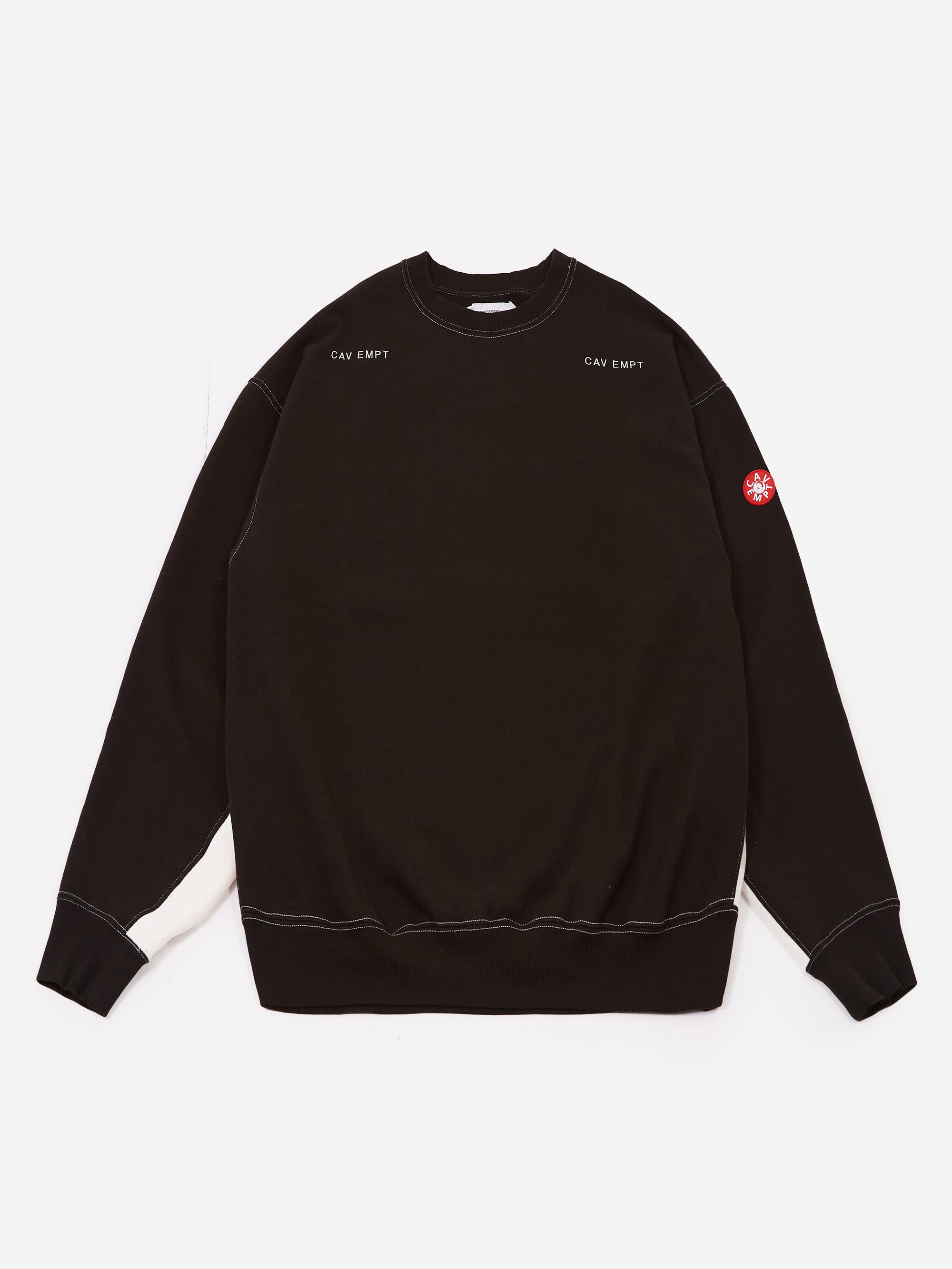 C.E Cav Empt Solid Crew Neck #2 - Black – Goodhood