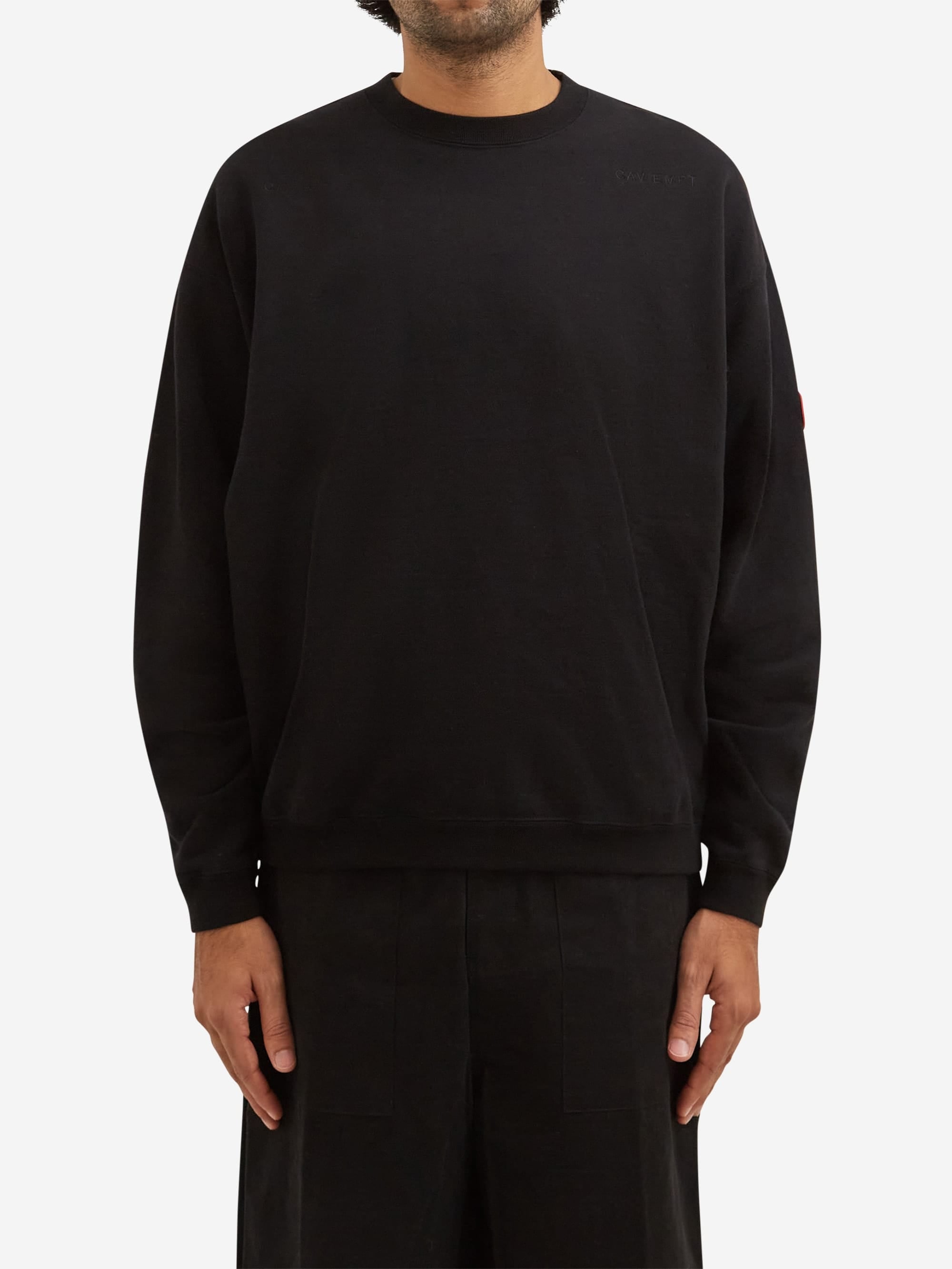 C.E Cav Empt Solid Loose Crew Neck - Black – Goodhood