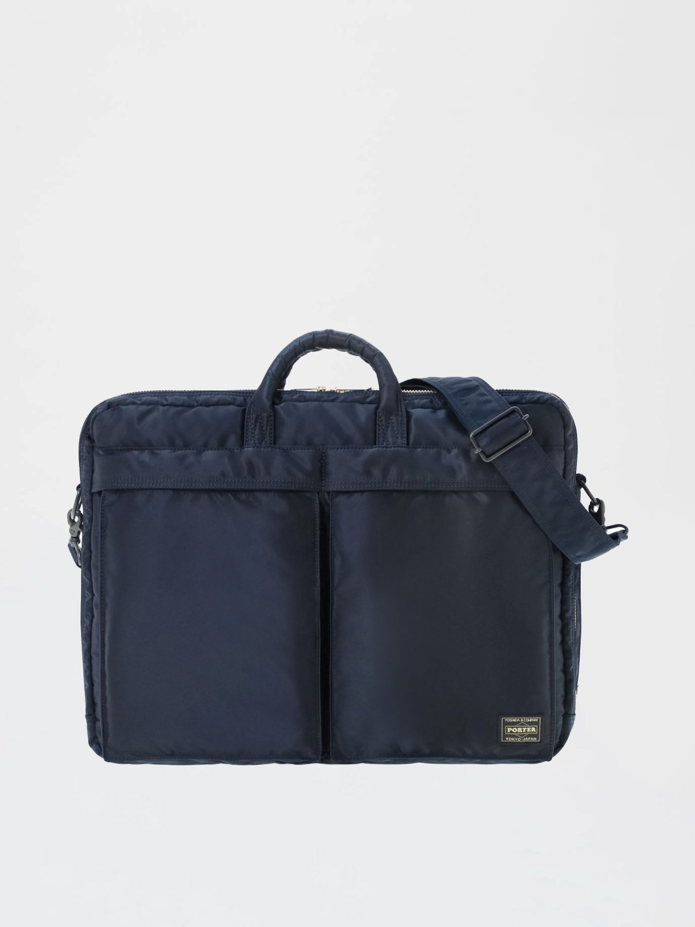 New Tanker 2Way Document Bag Double Zip, Navy – Goods