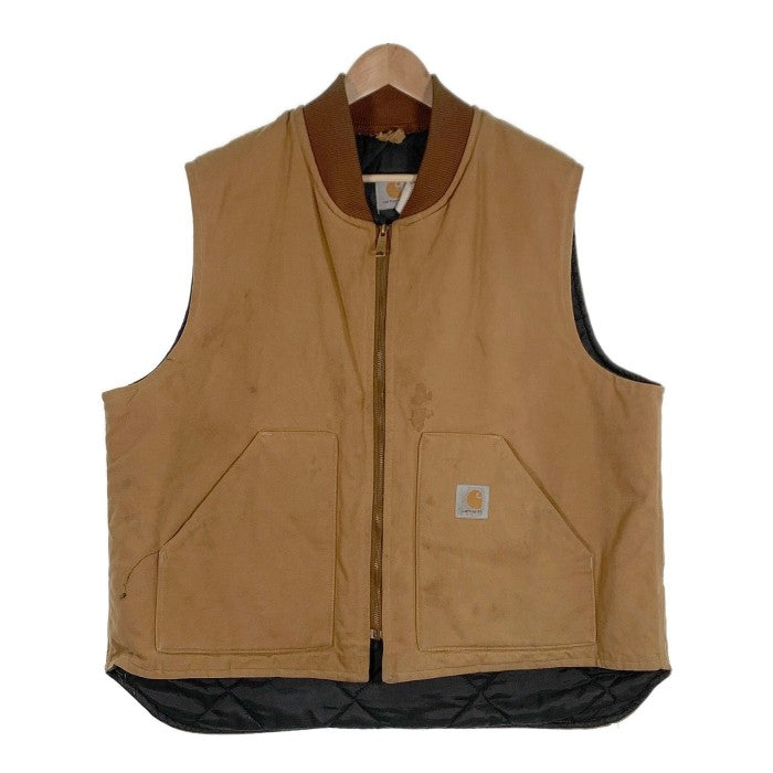 80's Carhartt カーハート Duck Vest ダック地 ベスト ジップアップ
