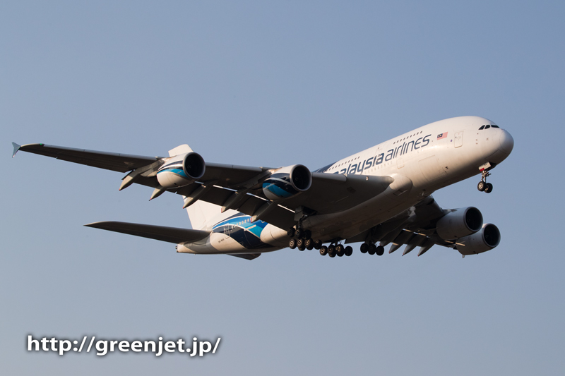 マレーシア航空のエアバスA380＠芝山水辺の里＆畑ポイント | MGT