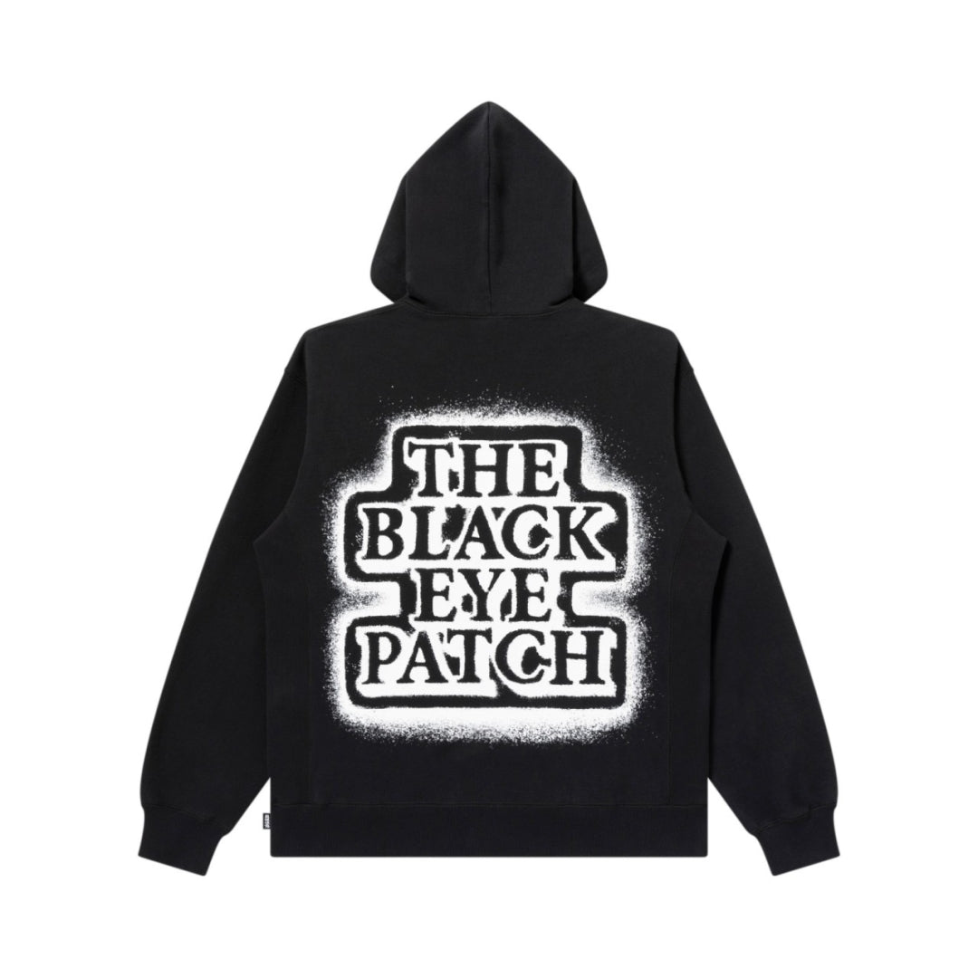 Black Eye Patch SPRAYED OG LABEL HOODIE ブラックアイパッチの
