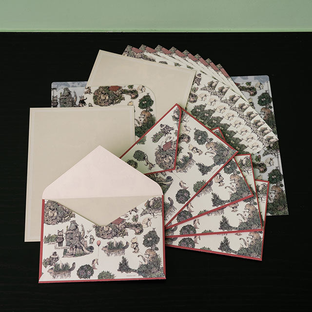 レターセット ほんやのあるまち – ボリス雑貨店