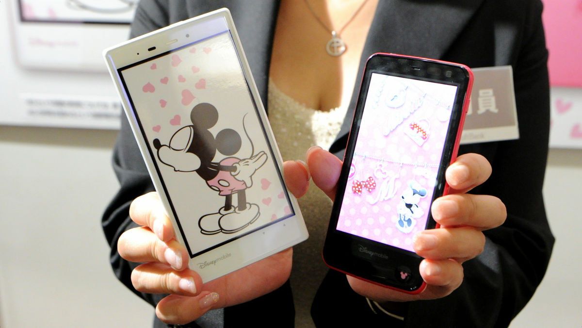 Disney · Mobile · Softbank 2012 winter model 