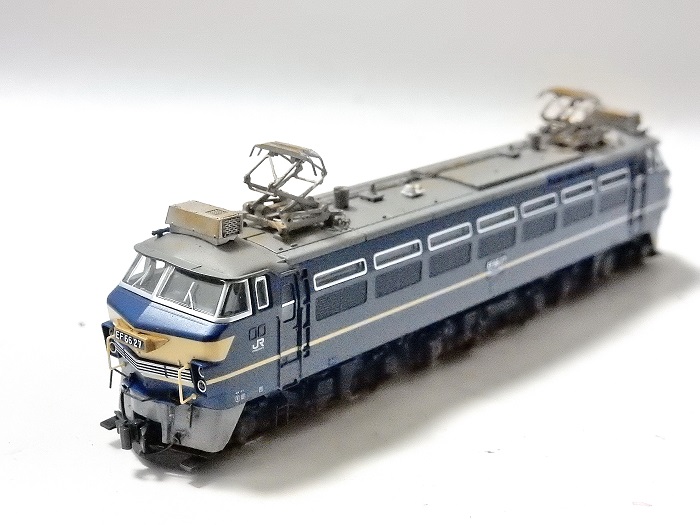 Nゲージ鉄道模型】TOMIX EF66-27ディテールアップ工作ウェザリング完成