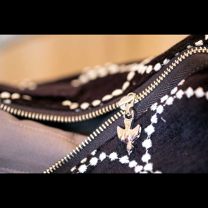 ミナペルホネンtambourineボディバッグ（S）navy | Lin total fashion