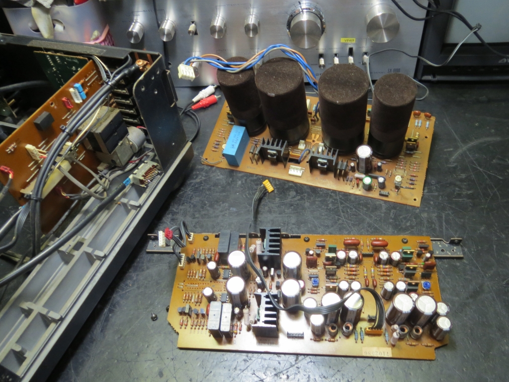 SONY製TA-F555ESGプリメインアンプ修理 | 滋賀オーディオ