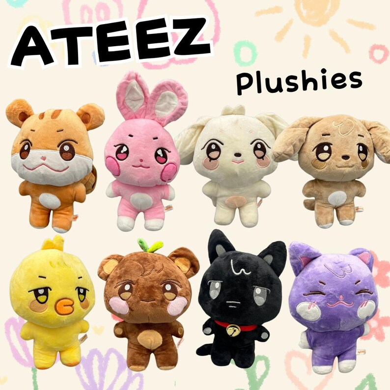 Ateez Aniteez Plushies