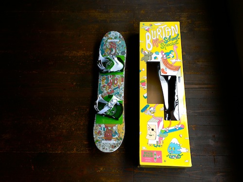 キッズ用ボード＆ビンディングセット。BURTON SNOWBOARDS。AFTER