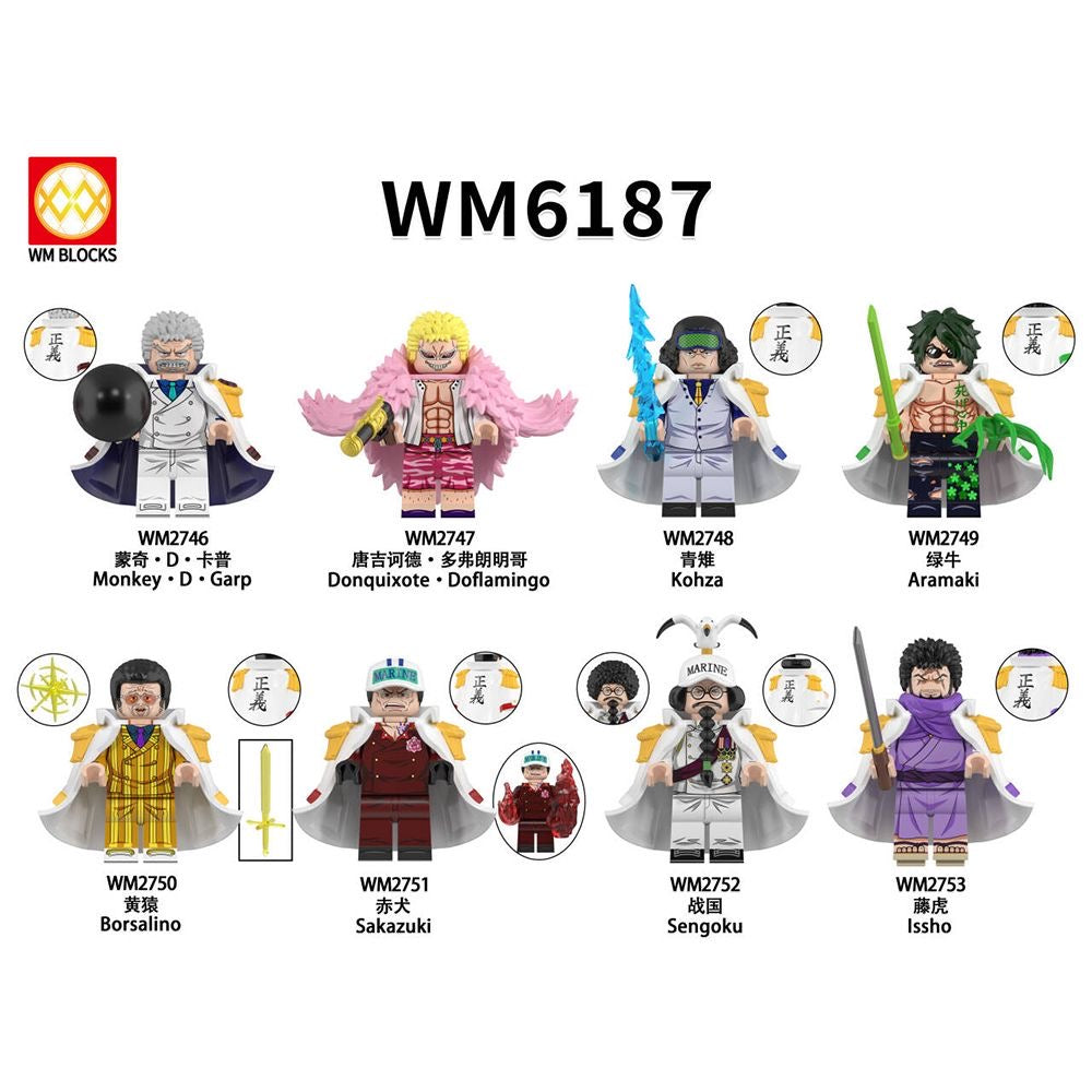 WM6187 One Piece Kohza Borsalino Minifigs – INGBRICKS
