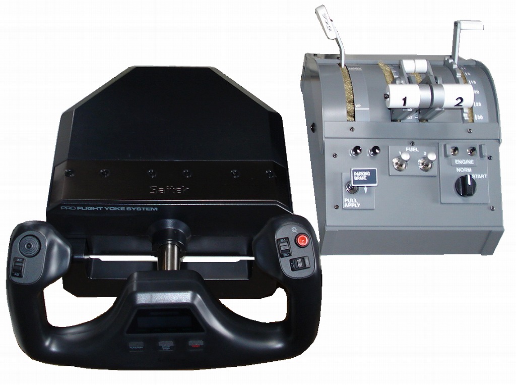 B737タイプ プロ仕様 2スロットルコントローラー 完成 – Saitek