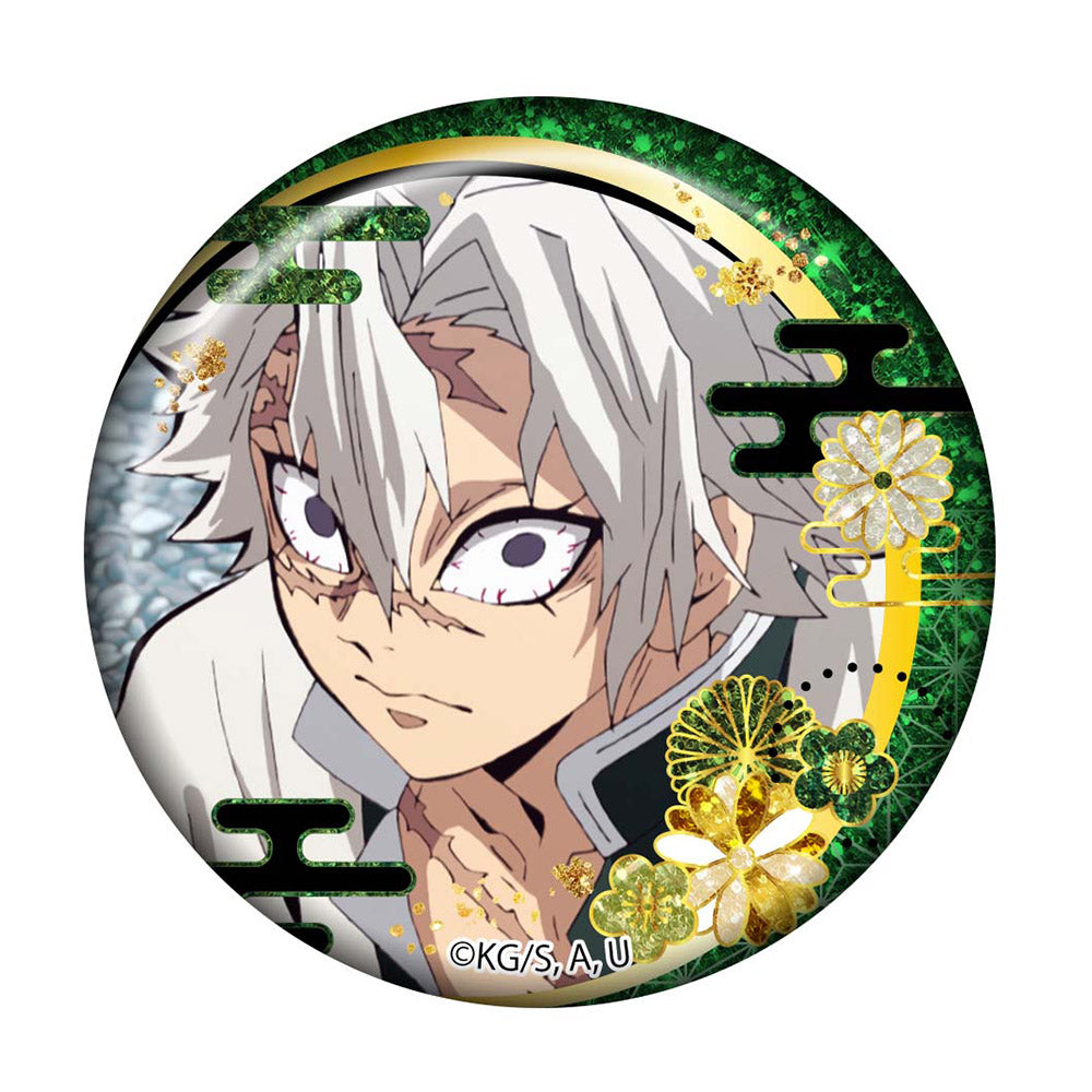 不死川実弥 鬼滅の刃 刀鍛冶の里編 絵巻カフェ 箔押しランダム缶バッジ