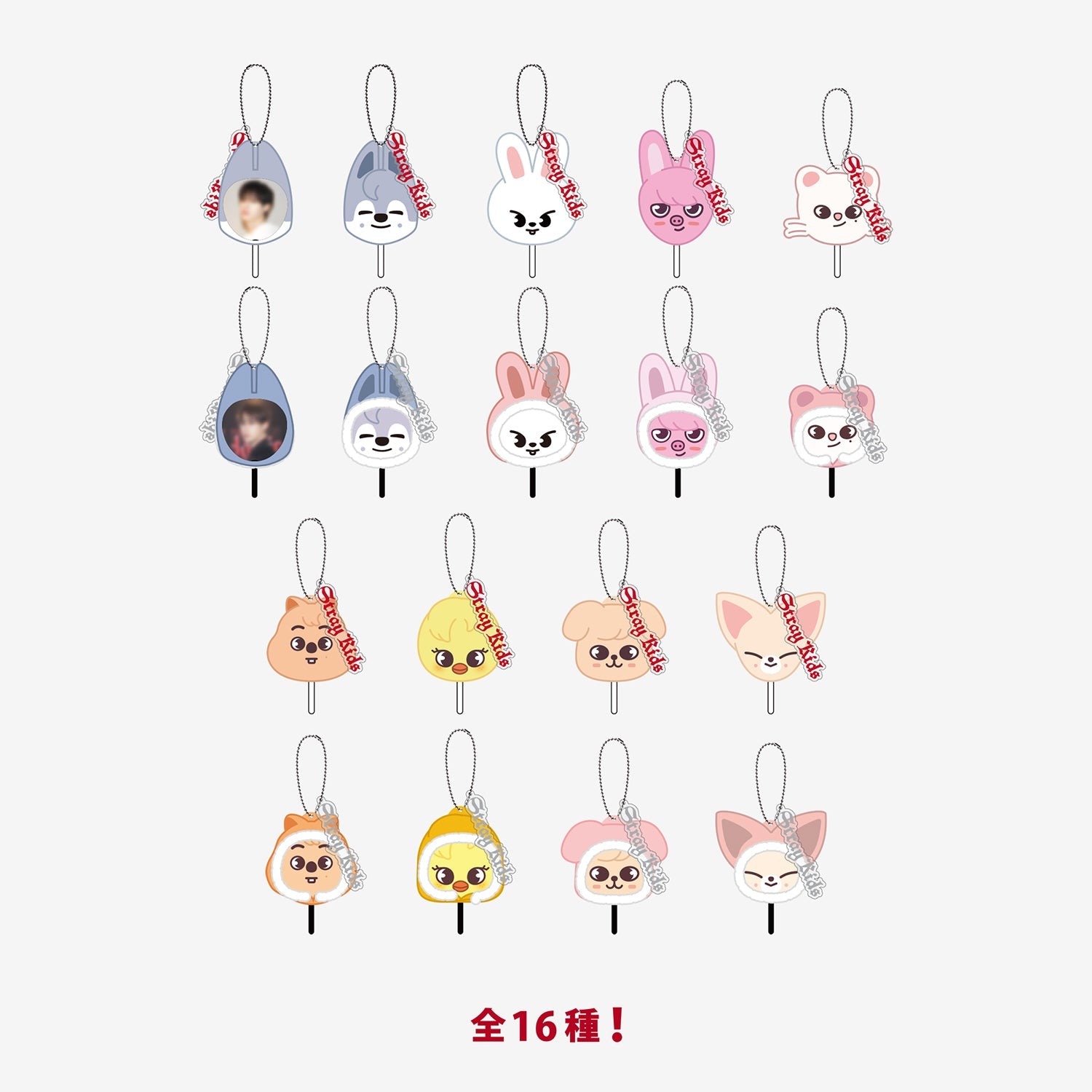 RANDOM MINI IMAGE PICKET KEY HOLDER / Stray Kids『Stray Kids World