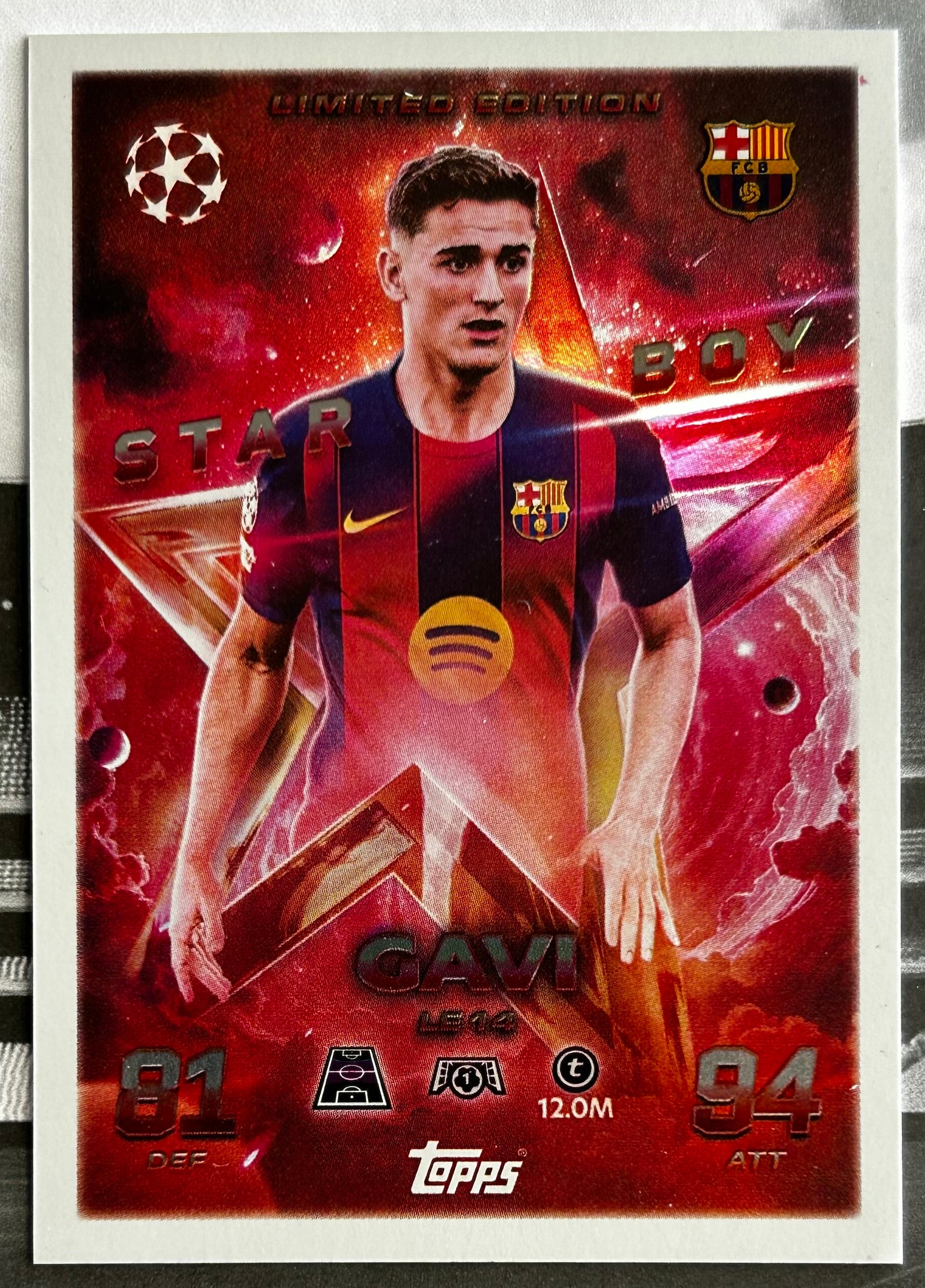 2025-26 Topps UCC Match Attax - GAVI (FC BARCELONA) Star Boy