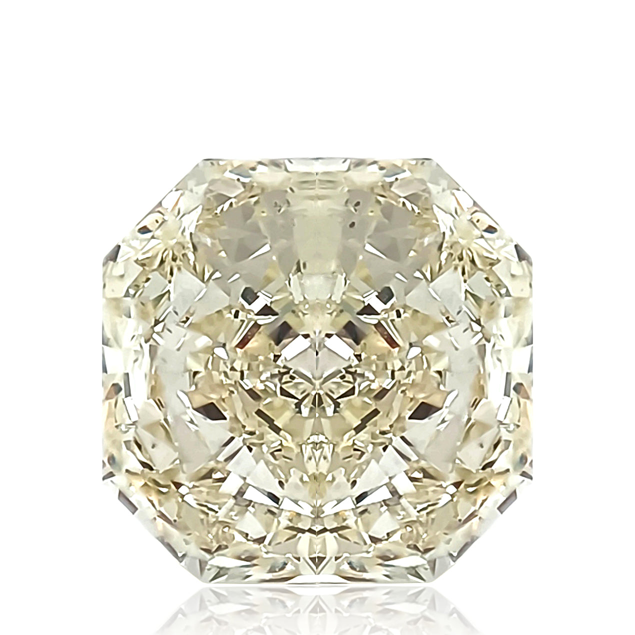 ラディアント 天然イエローダイヤモンド 3.195ct M Faint Yellow SI2