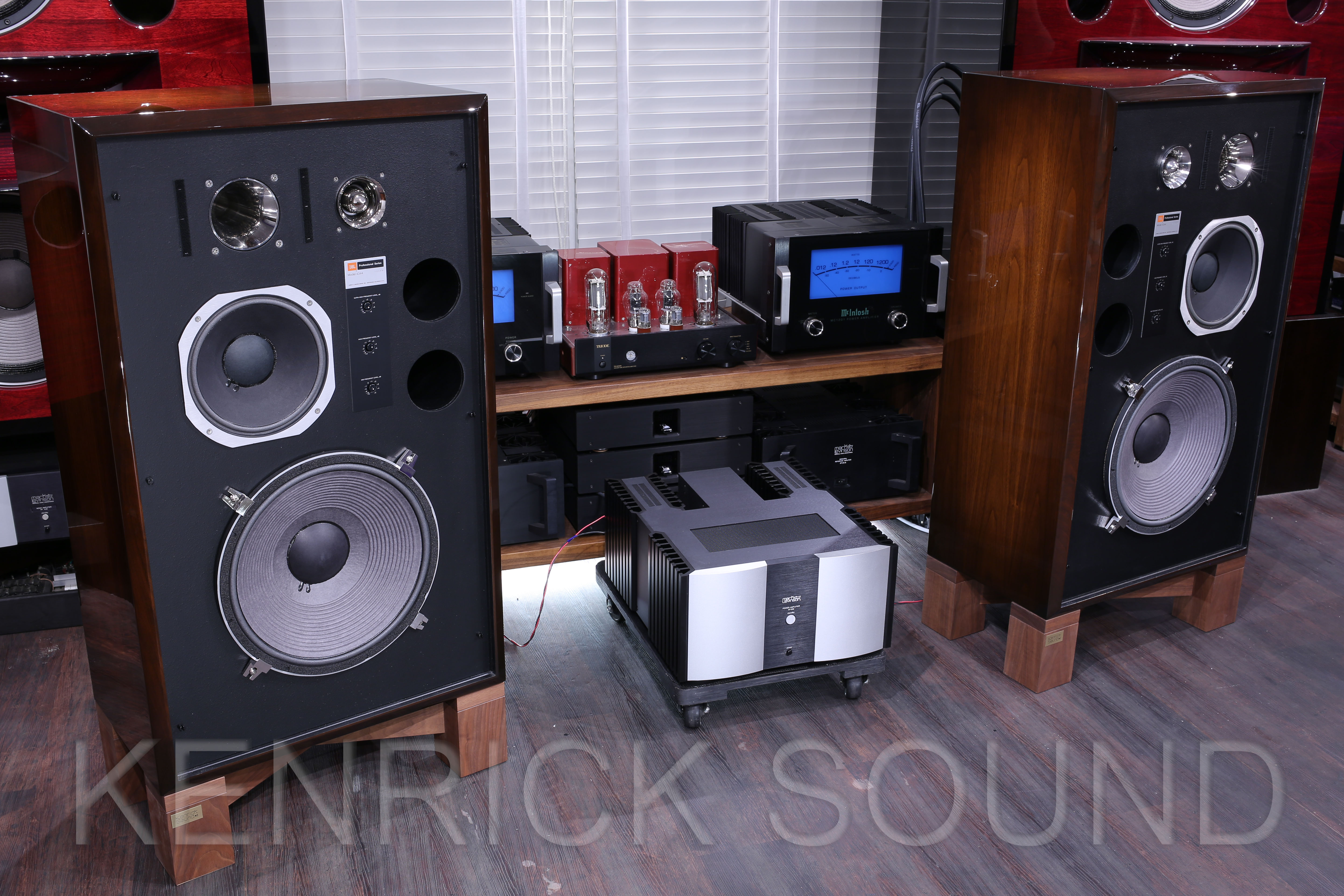 天然木無垢 オーディオボード2枚 JBL 4343 4344 ケンリックサウンド