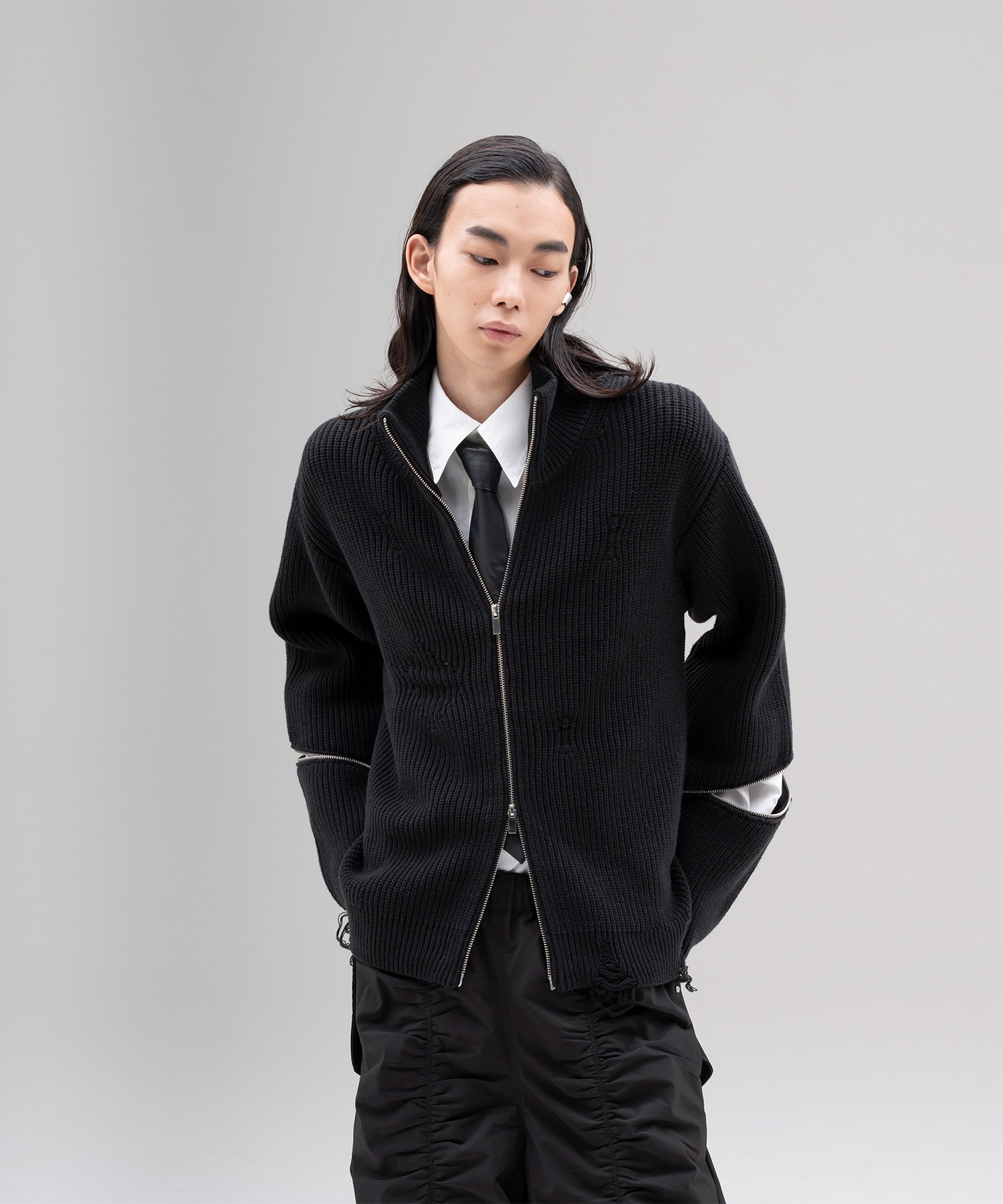 zip damage drivers knit – Jent Louis