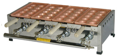 山下金物 銅板木柄たこ焼き器