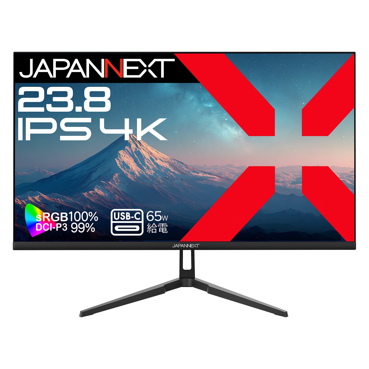 JAPANNEXT 23.8インチ IPSパネル搭載 4K(3840x2160)解像度 液晶