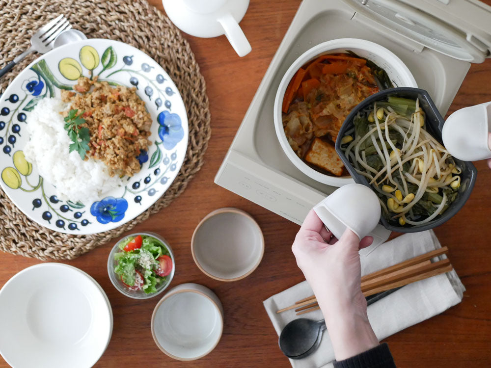 recolte＞ご飯と一緒におかずも作れるクッキングライスクッカー